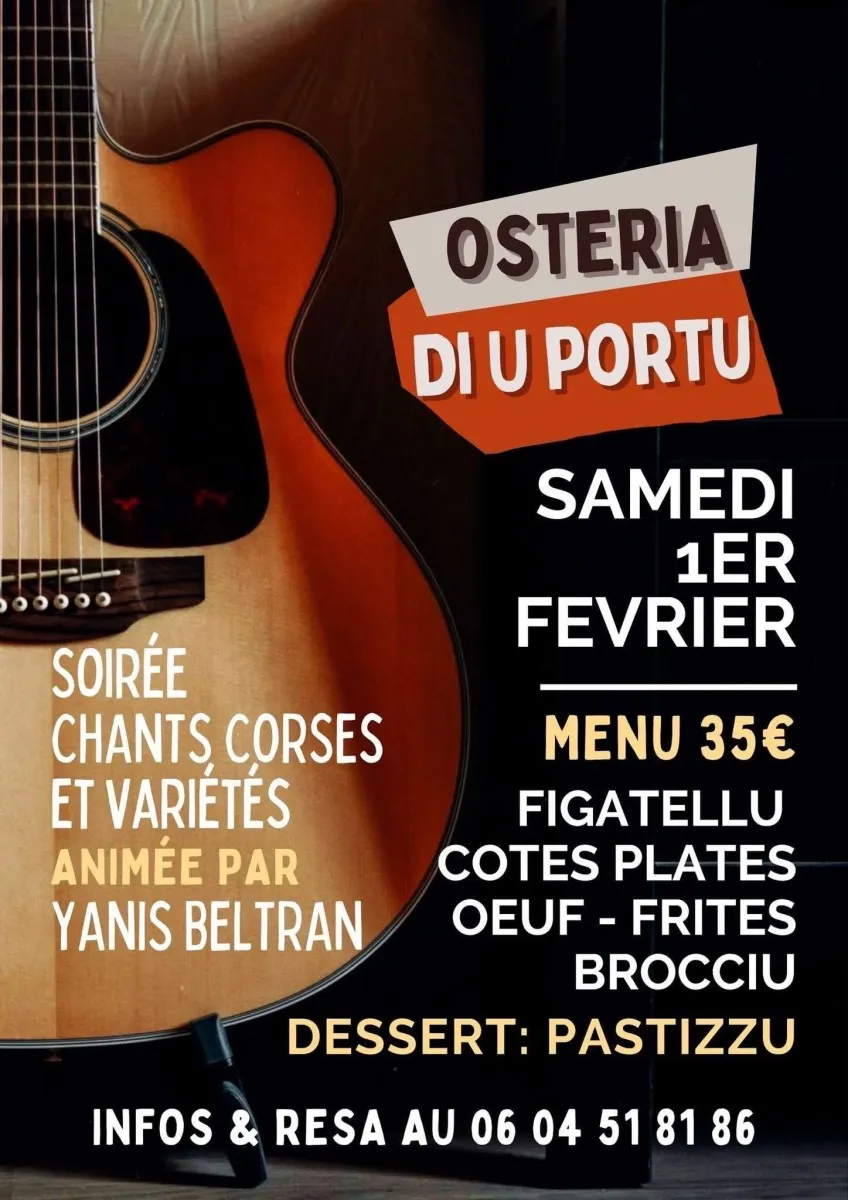 Soirée chants corses et variétés