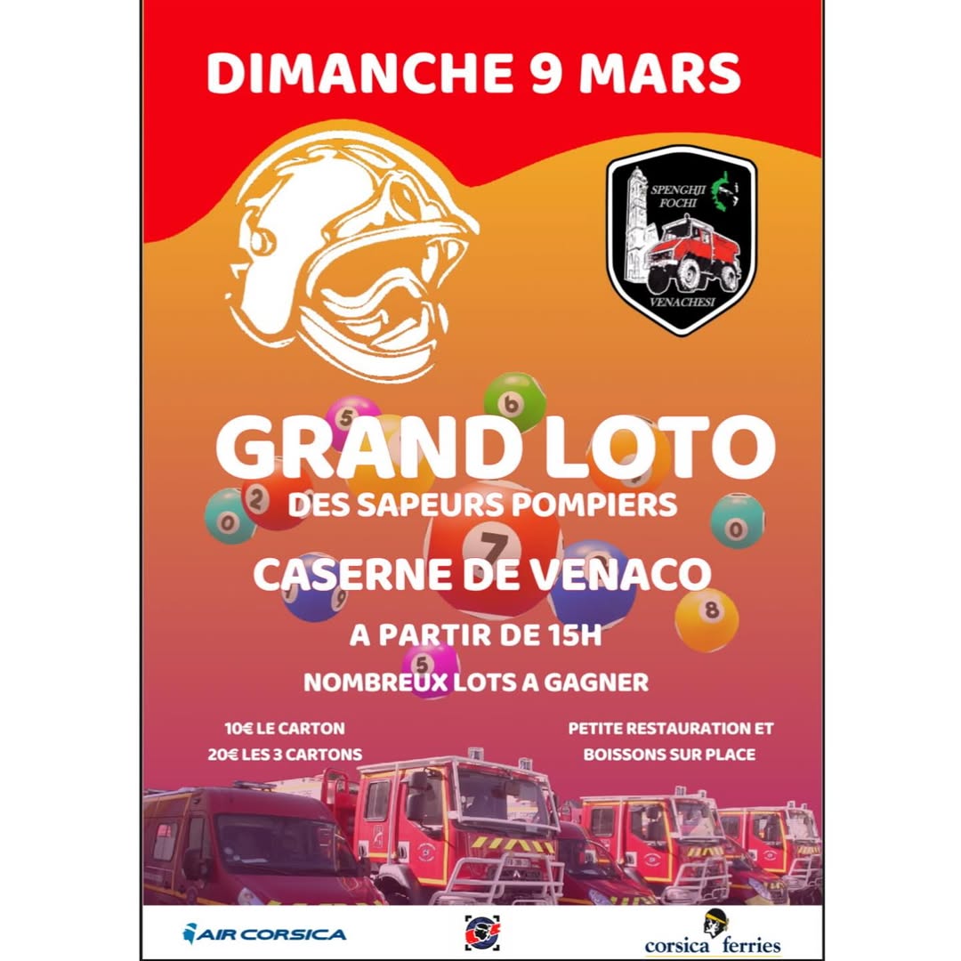 Grand loto des sapeurs-pompiers de Venaco