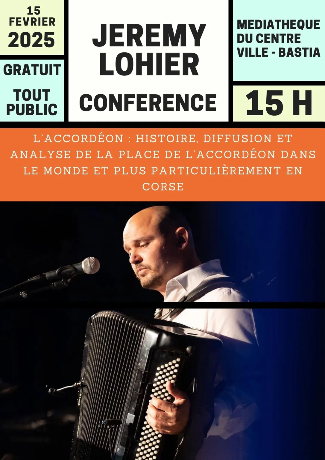 Conférence autour de l'accordéon - Jérémy LOHIER