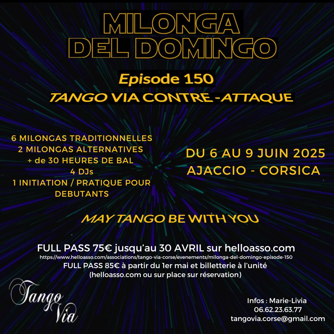 MILONGA DEL DOMINGO DE TANGO VIA épisode 150