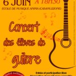 Concert des élèves de guitare
