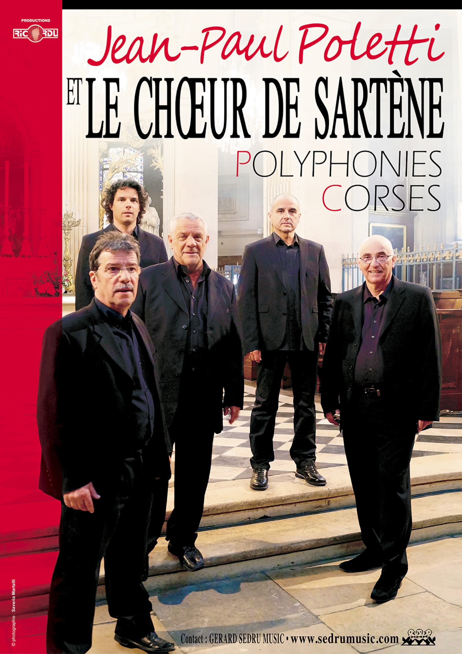 Jean Paul Poletti et le choeur d'hommes en concert