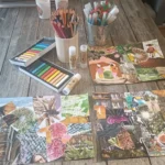 Ateliers collages intuitifs adultes et enfants avec Christine