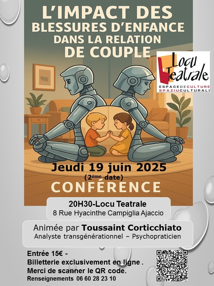 Conférence : L’impact des blessures d’enfance dans la relation de couple.