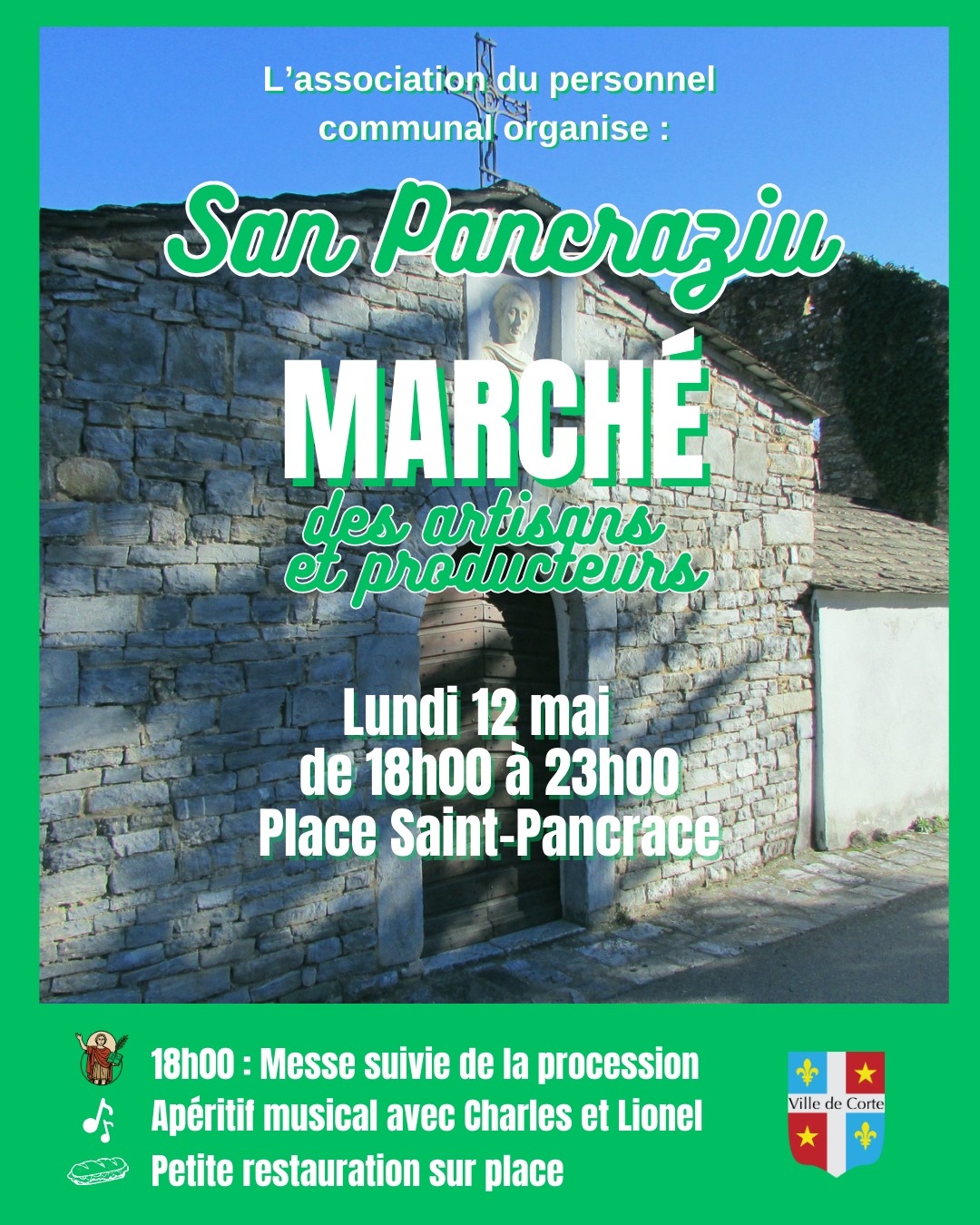 San Pancraziu - Messe, procession et marché des artisans et producteurs