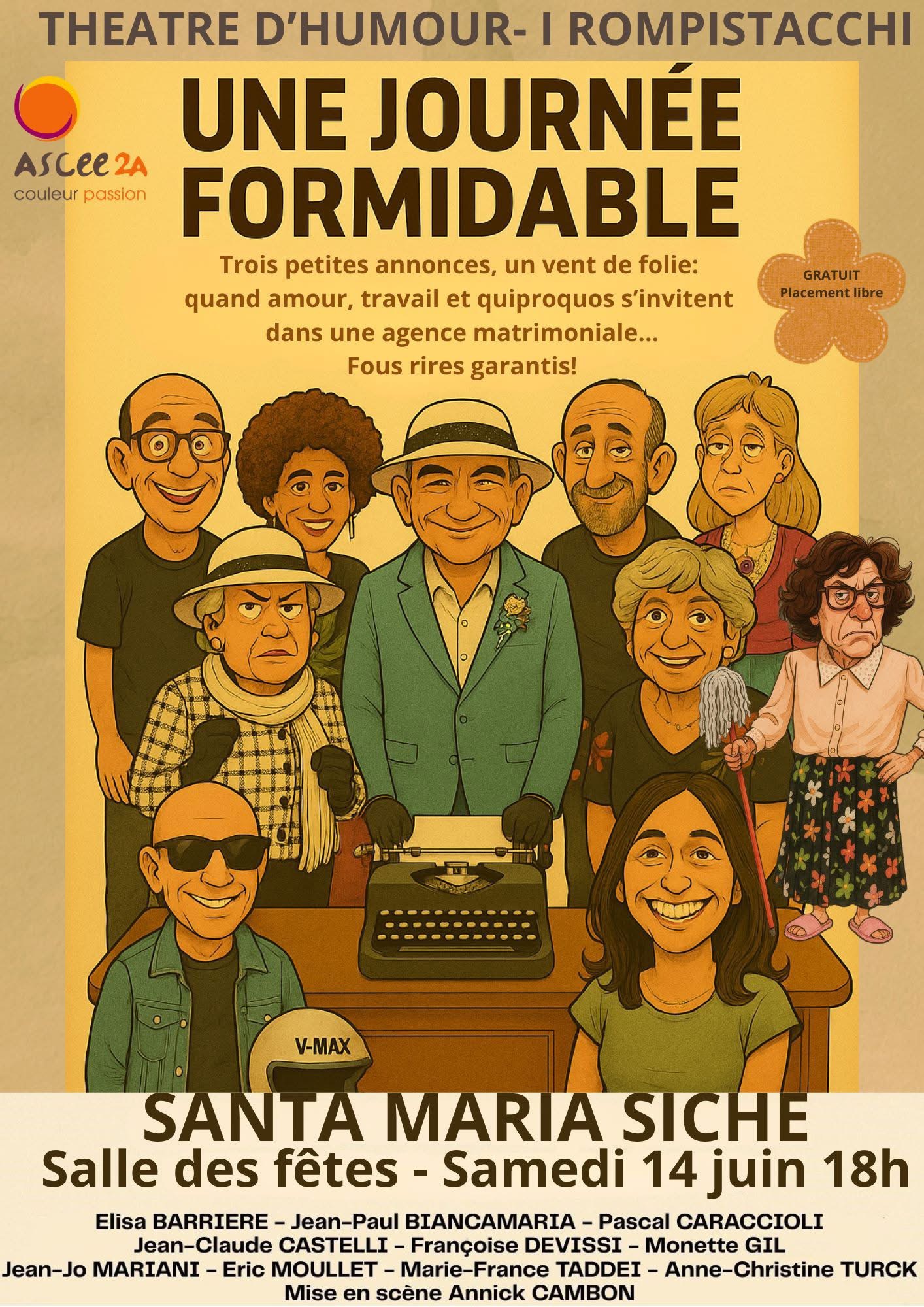 Pièce de théâtre : "une journée formidable"