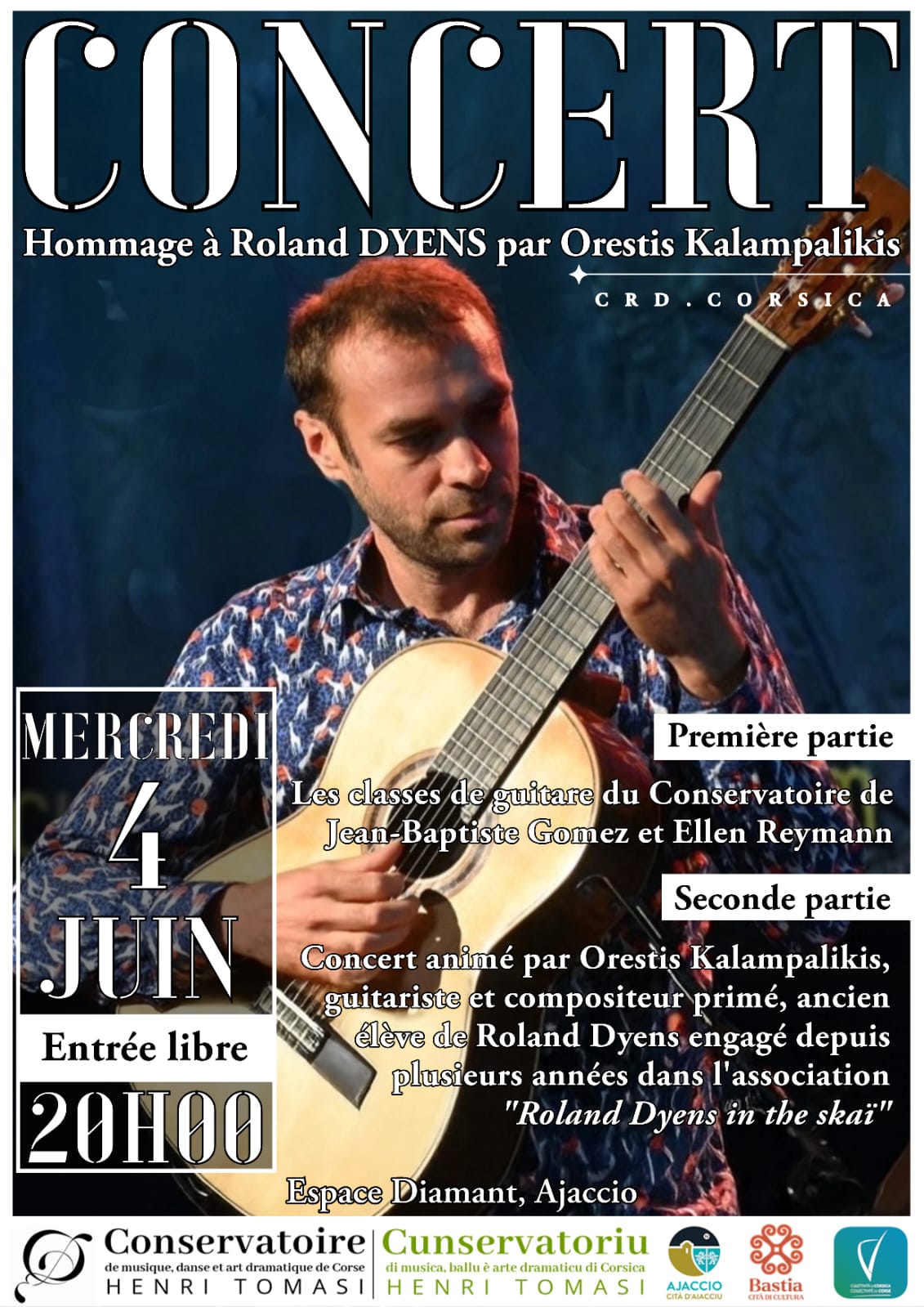 Concert des élèves du Conservatoire Henri Tomasi et hommage à Roland DYENS