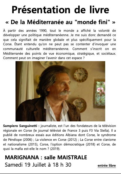Présentation de livre - De la Méditerranée au "monde fini"