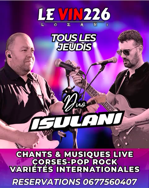 Duo Isulani - Chants Corses et variétés