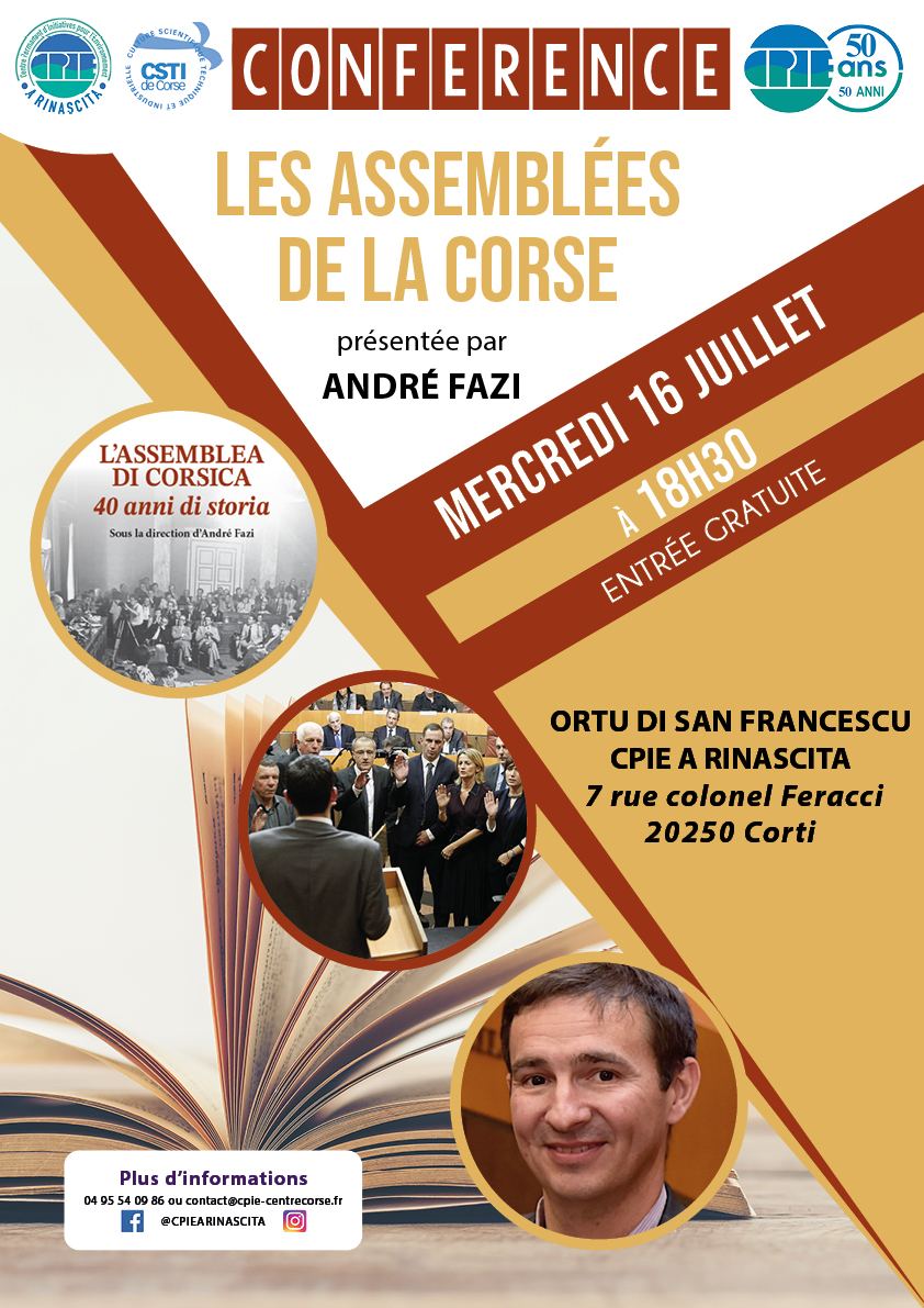 Conférence "Les Assemblées de la Corse"