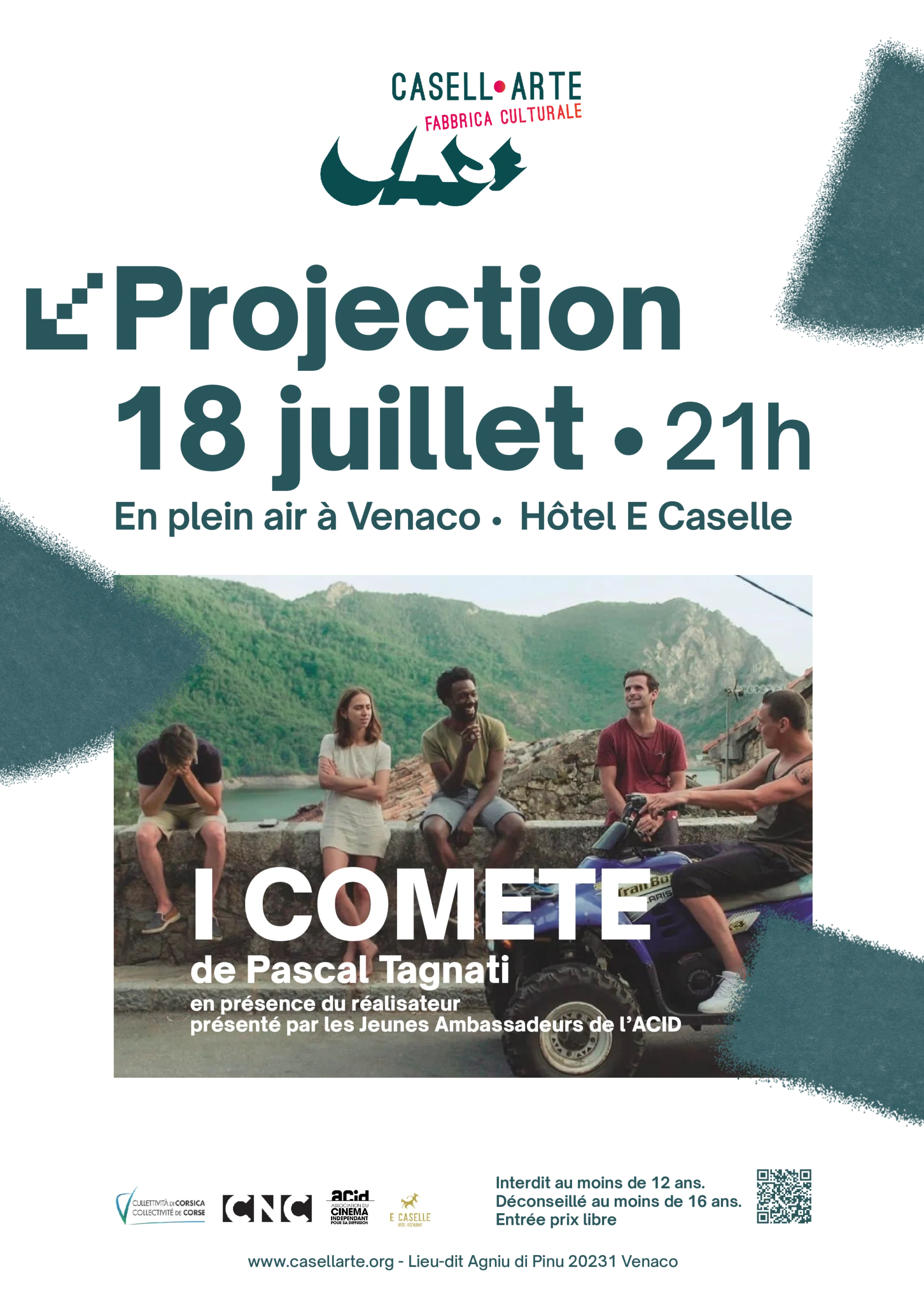 Projection sous les étoiles