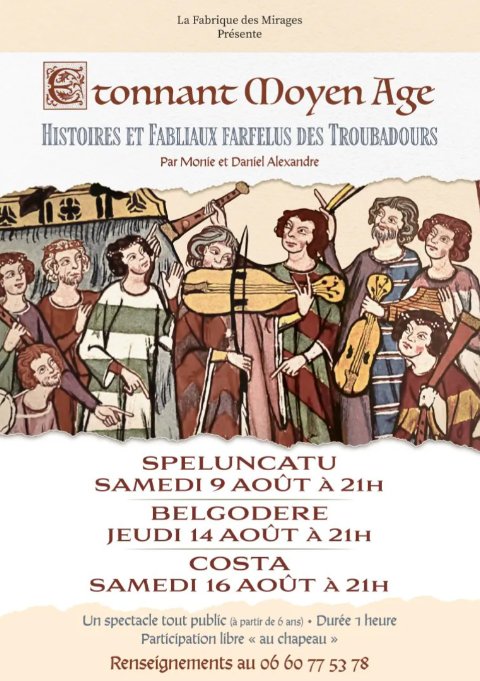 "Etonnant Moyen Âge : Histoires et fabliaux farfelus des Troubadours"