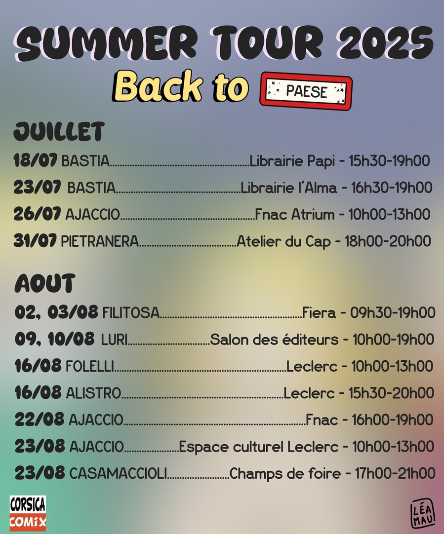 Rencontre dédicace avec Léa Maurizi autour de son roman graphique "Back to Paese (Tome 3)"