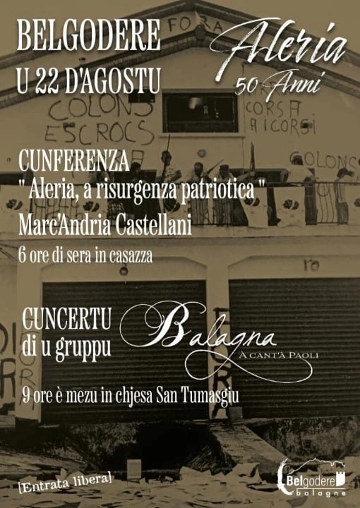 Conférence "Aleria, a risurgenza patriotica"