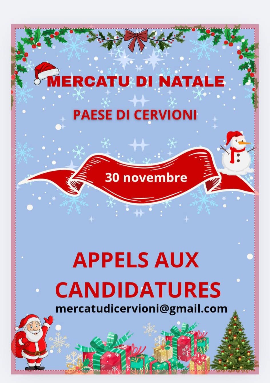 Mercatu Di natale paese di Cervioni