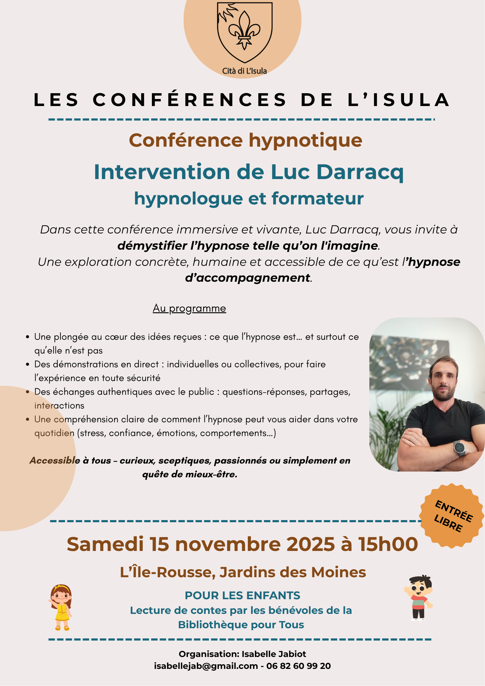 Les conférences de L'Isula: conférence hypnotique