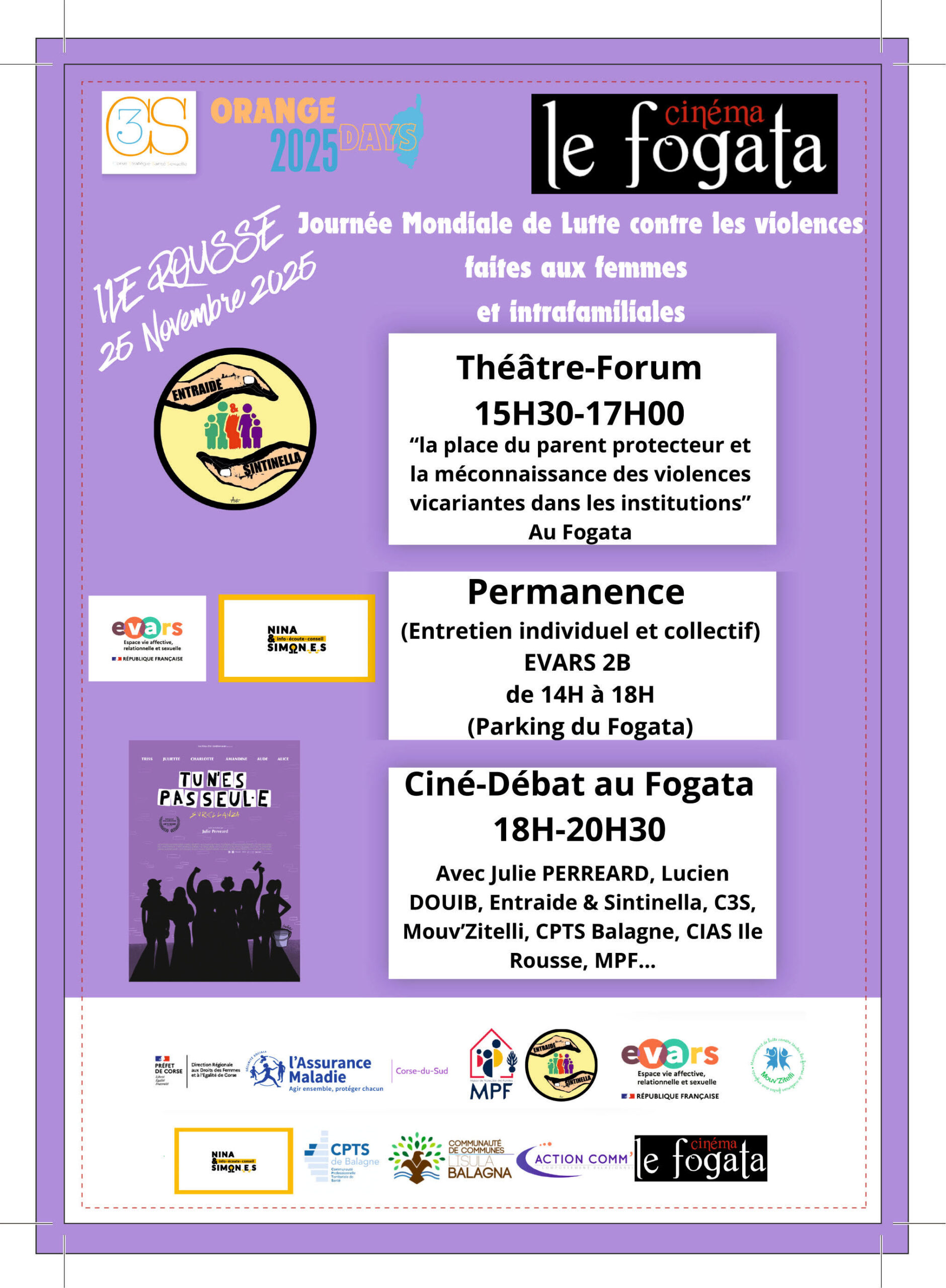 Journée Mondiale de lutte contre les Violences faites aux Femmes et Intrafamiliales "ORANGE DAYS 2025"