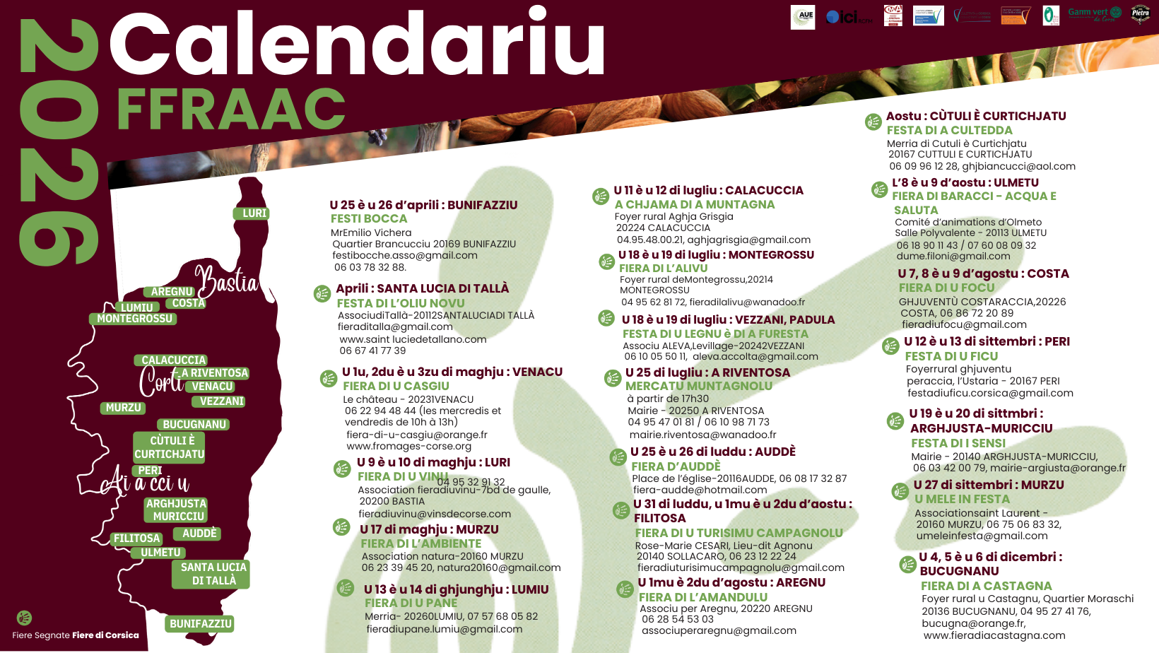 Calendrier FFRAAC 2026