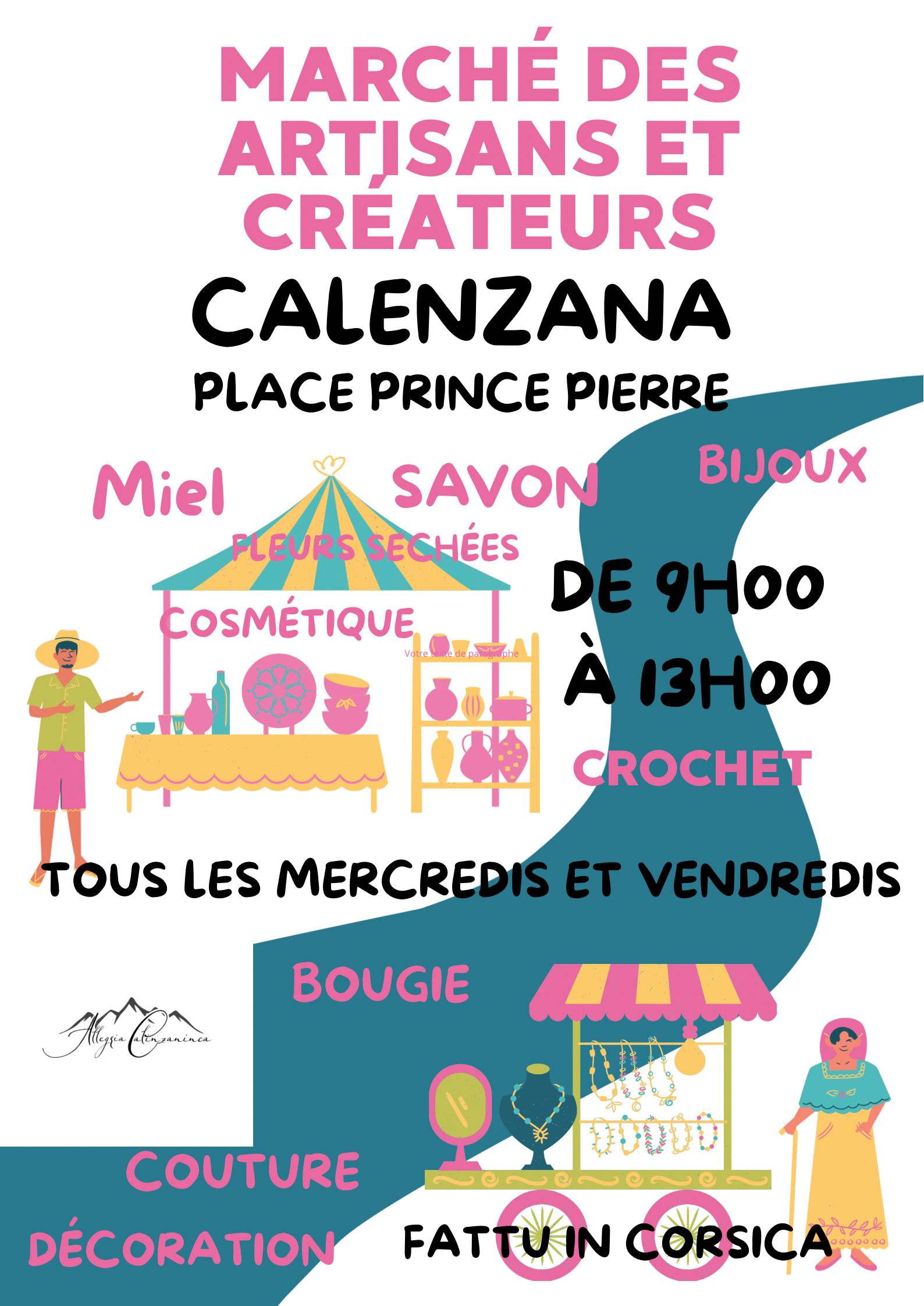Affiche — Marché des artisans Calenzana