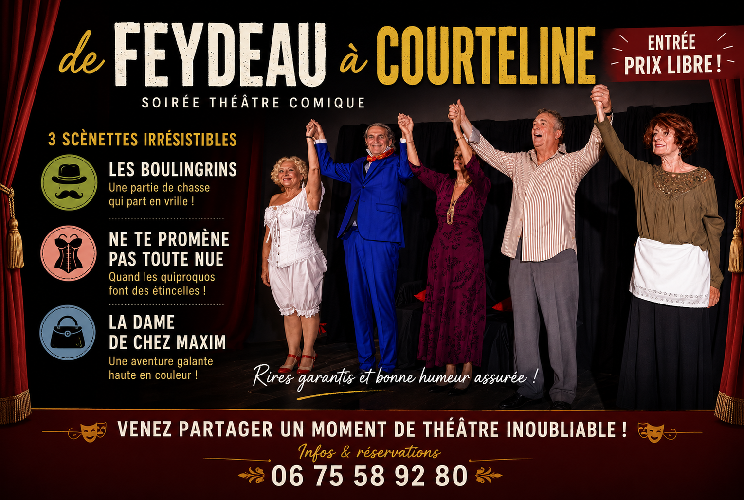 THÉÂTRE dans la Vigne : De Feydeau à Courteline