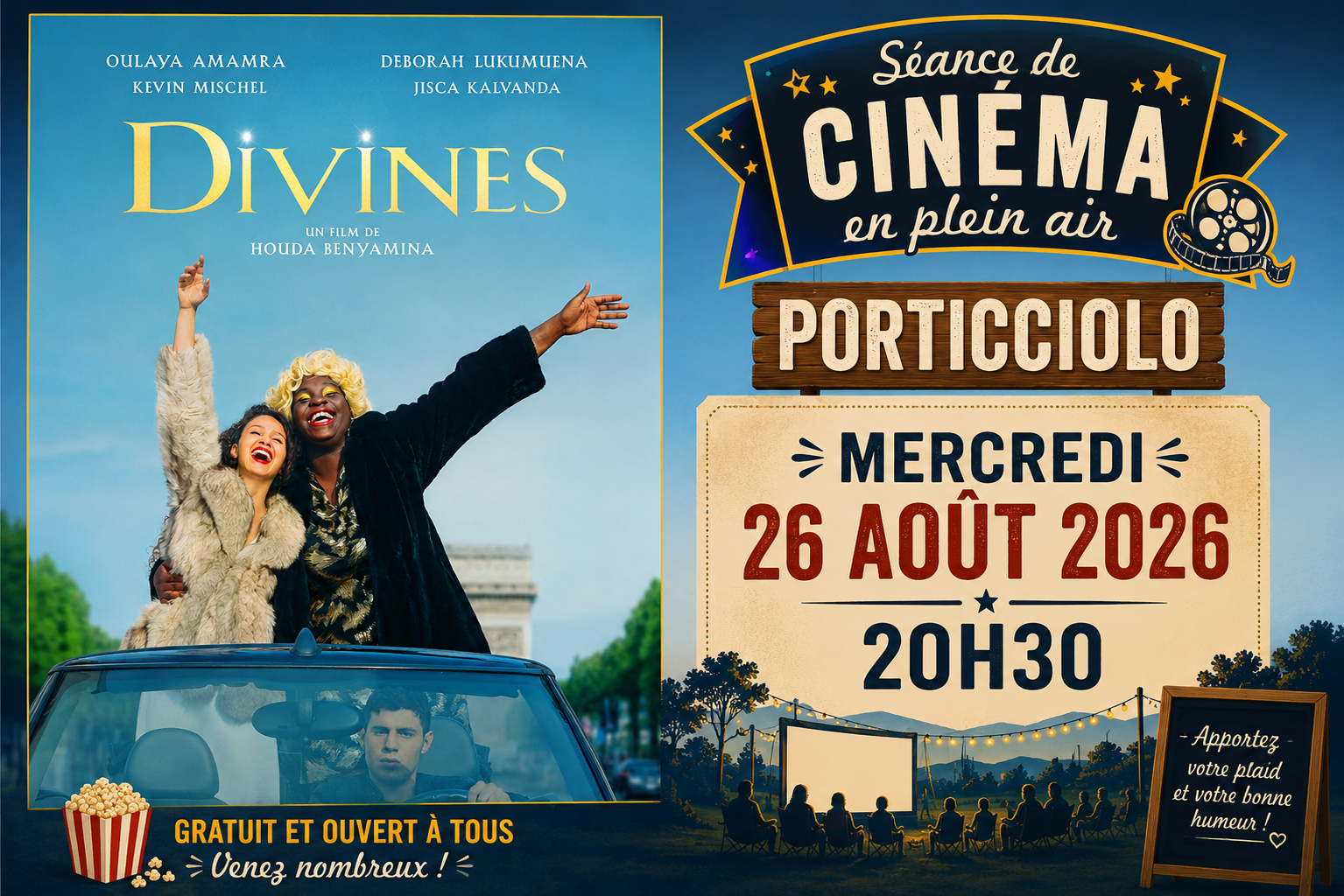 Cinéma sous les Étoiles : Divines