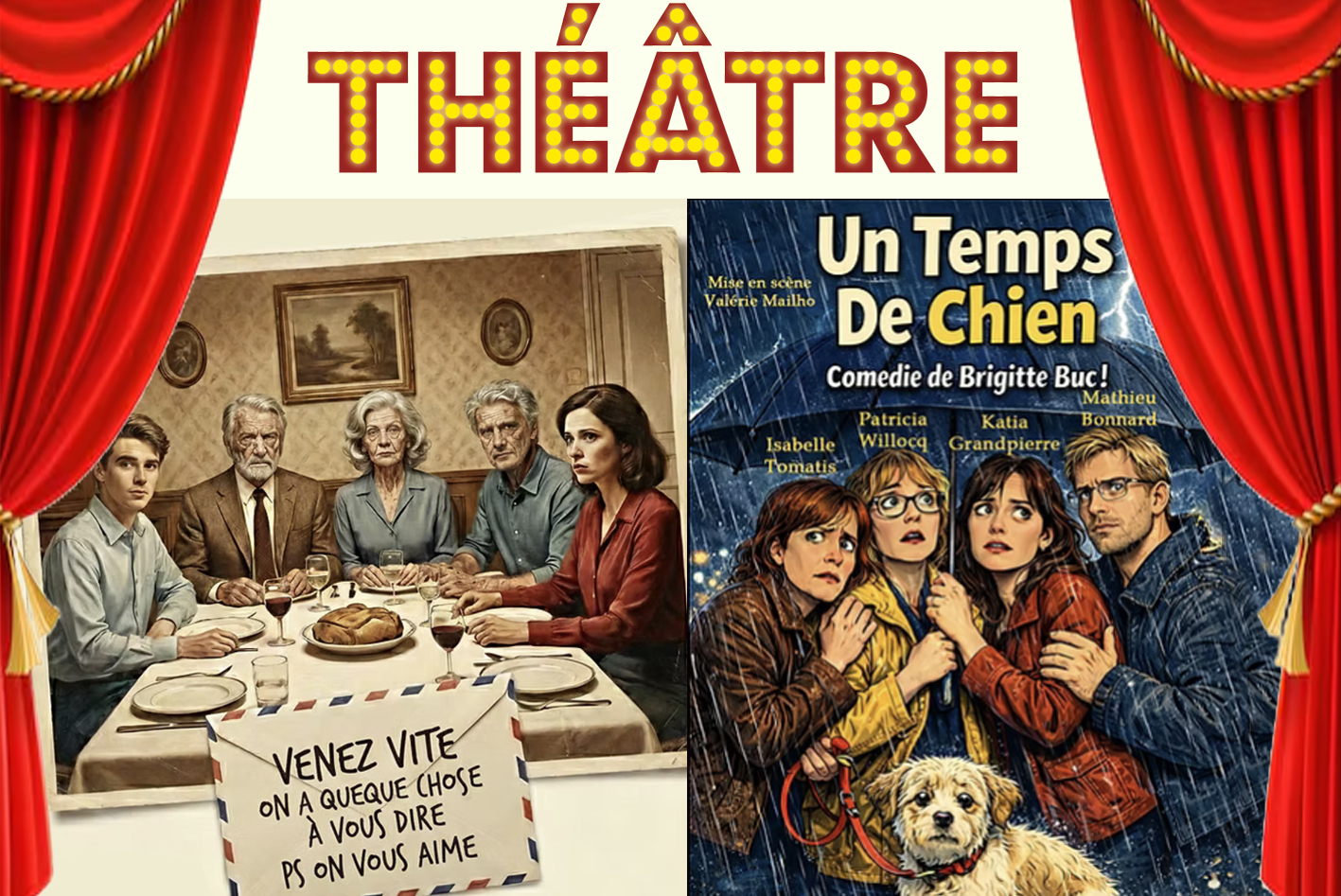 THÉÂTRE dans la Vigne : Un temps de chien / Chers parents