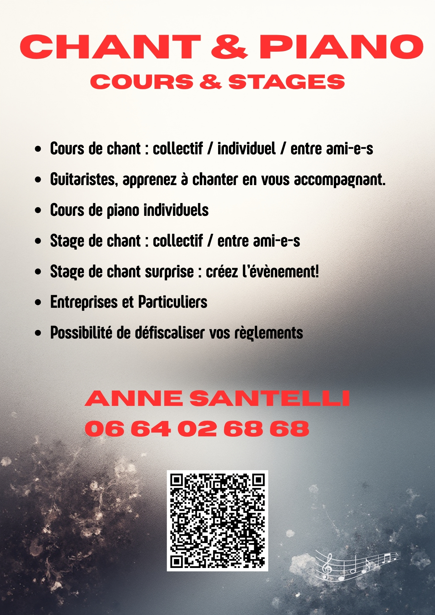 Cours - Chant et Piano