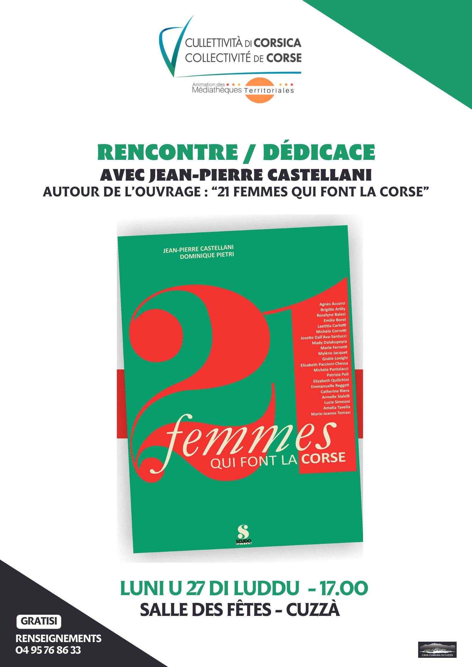 Rencontre Jean-Pierre Castellani : 21 femmes qui font la Corse