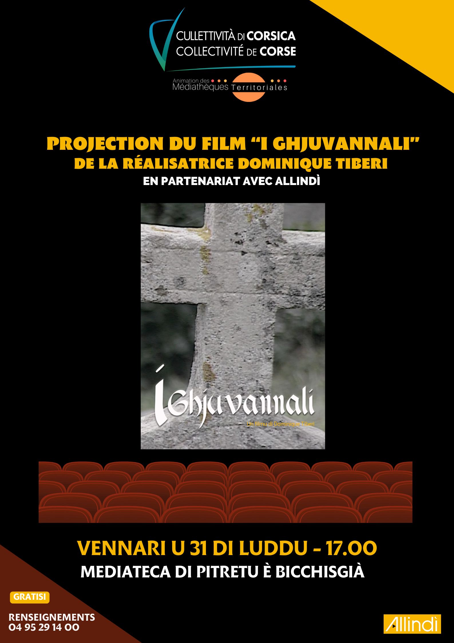 Projection du film I Ghjuvannali de Dominique Tiberi