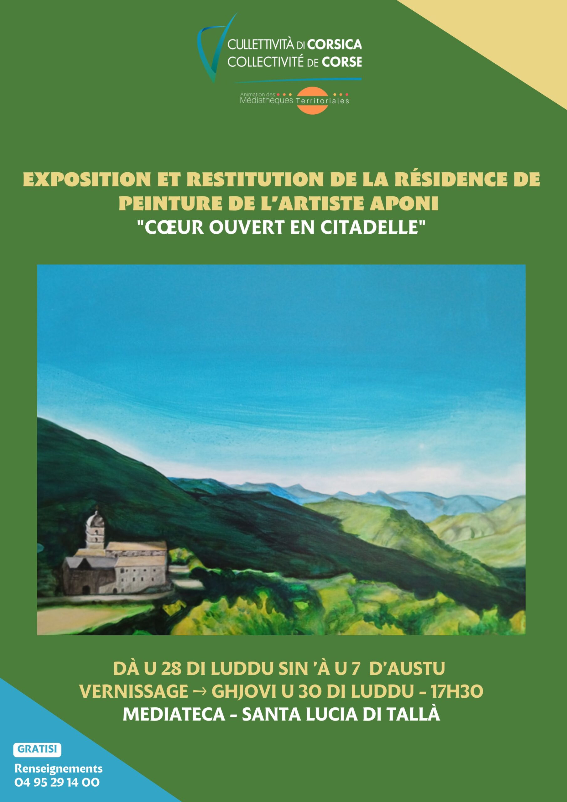 Exposition résidence Aponi : Cœur ouvert en citadelle