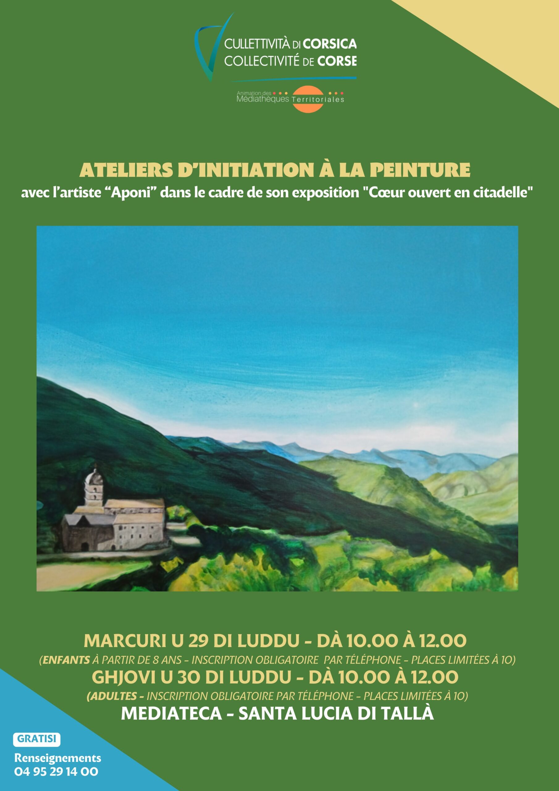 Ateliers d'initiation à la peinture avec l'artiste Aponi (2e session)