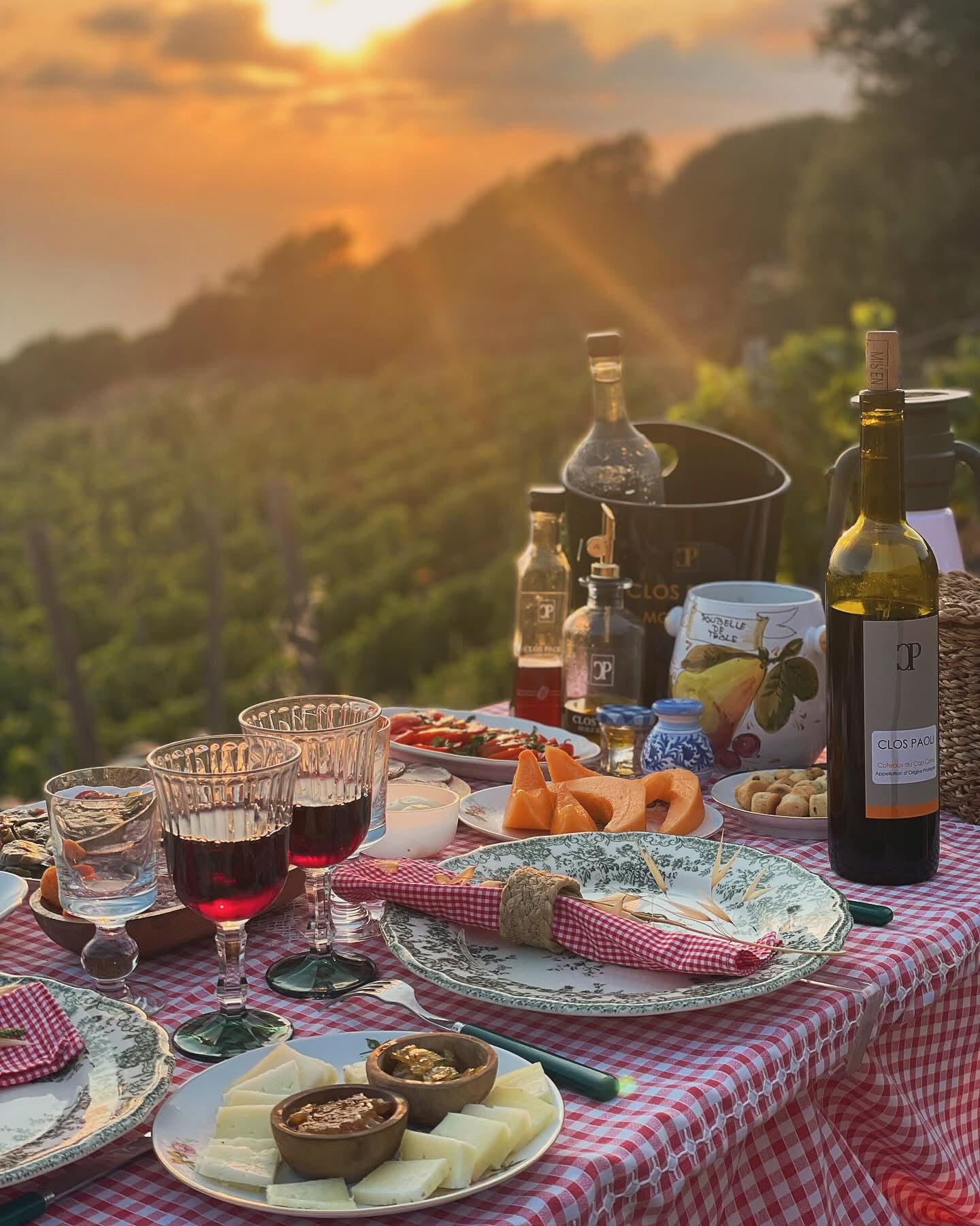 Excursions avec dîner dans les vignes au coucher du soleil