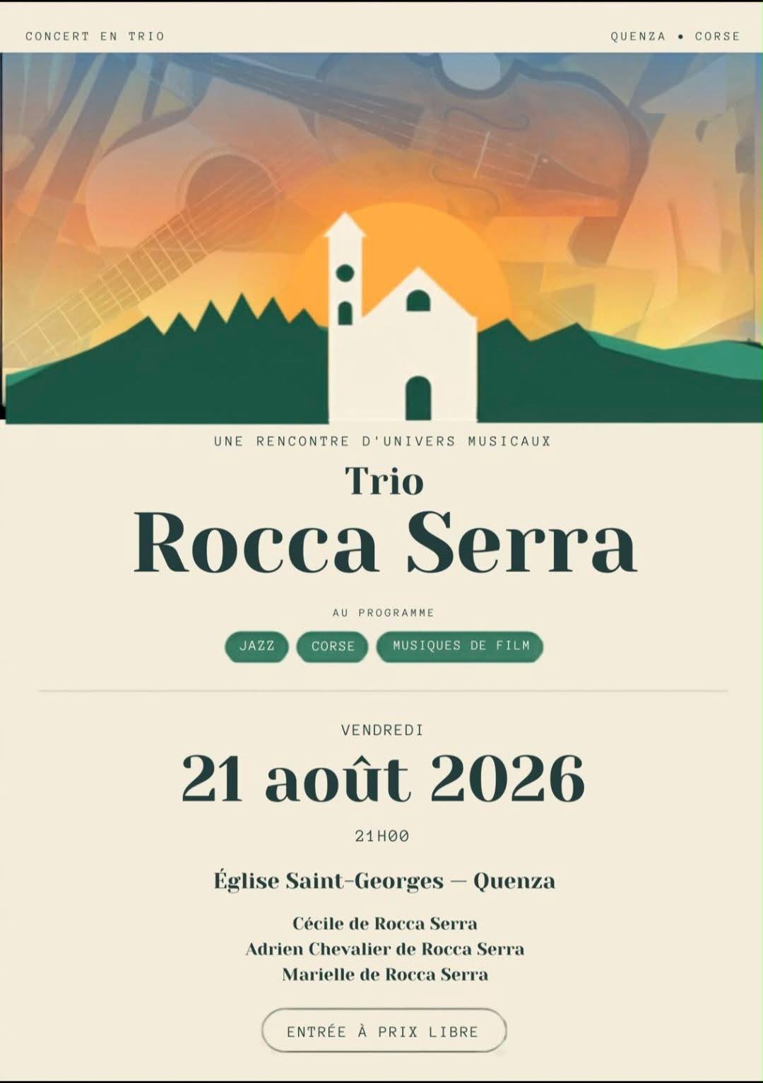 Concert du Trio Rocca Serra