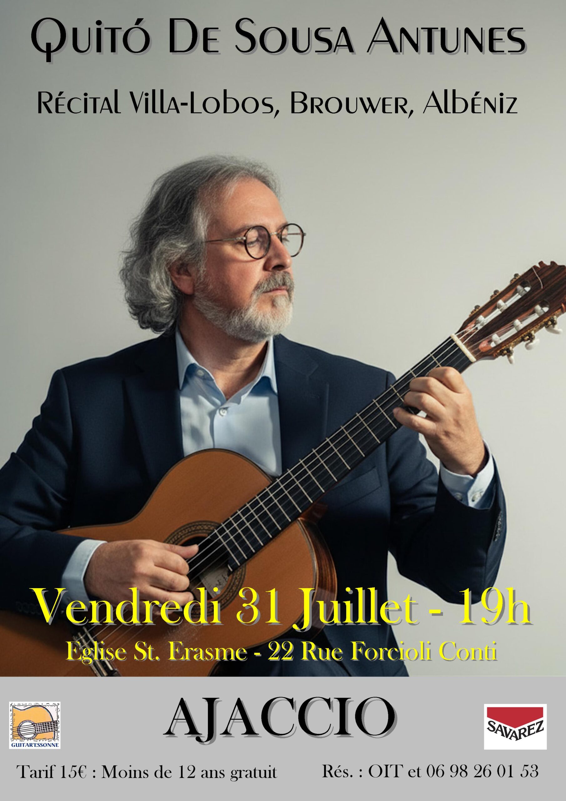 Récital Villa-Lobos, Brouwer, Albéniz - Quito De Sousa Antunes